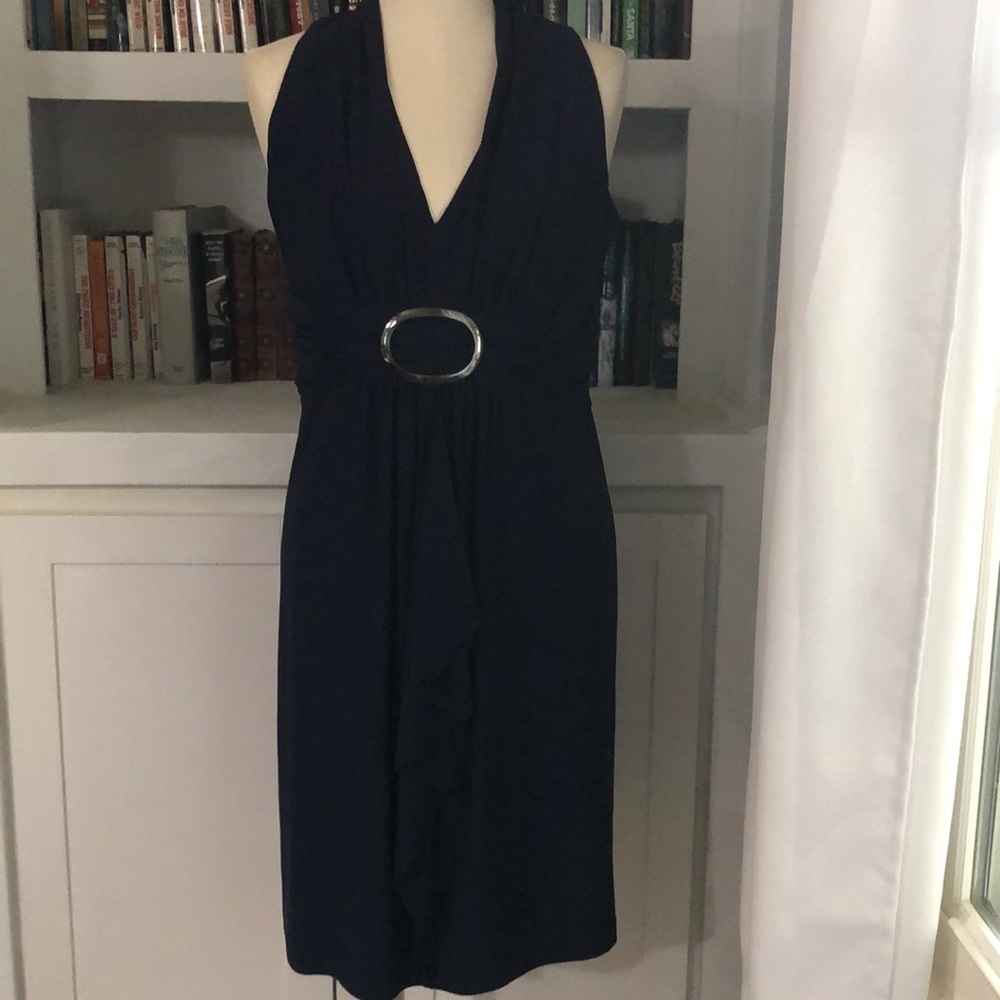 DRESS Barn size 8 Navy Blue D151